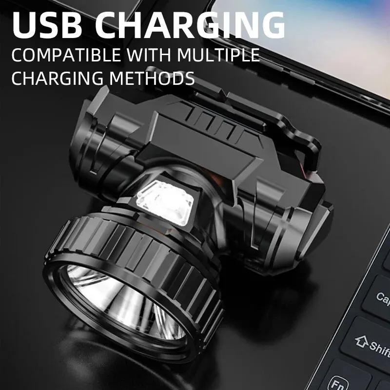 LED Strong Light Five Headed O - Headlamp Waterproof Rechargeable 评论和价格