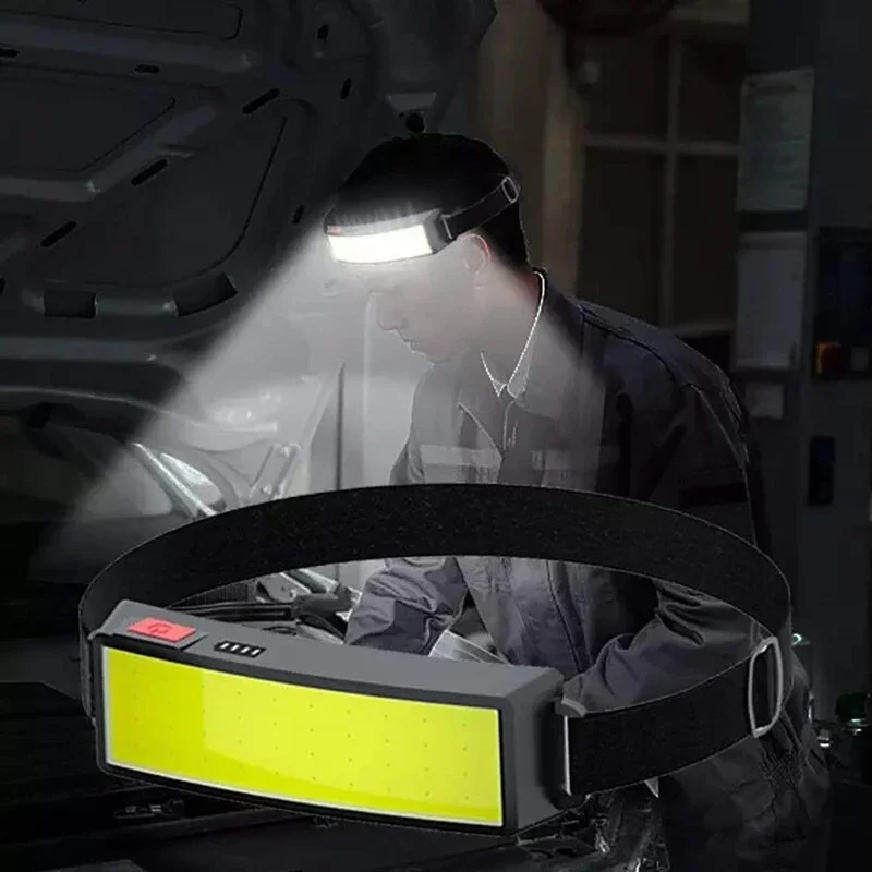 Powerful COB Headlamp Type-c/U - Headlamp Waterproof Rechargeable 评论和价格