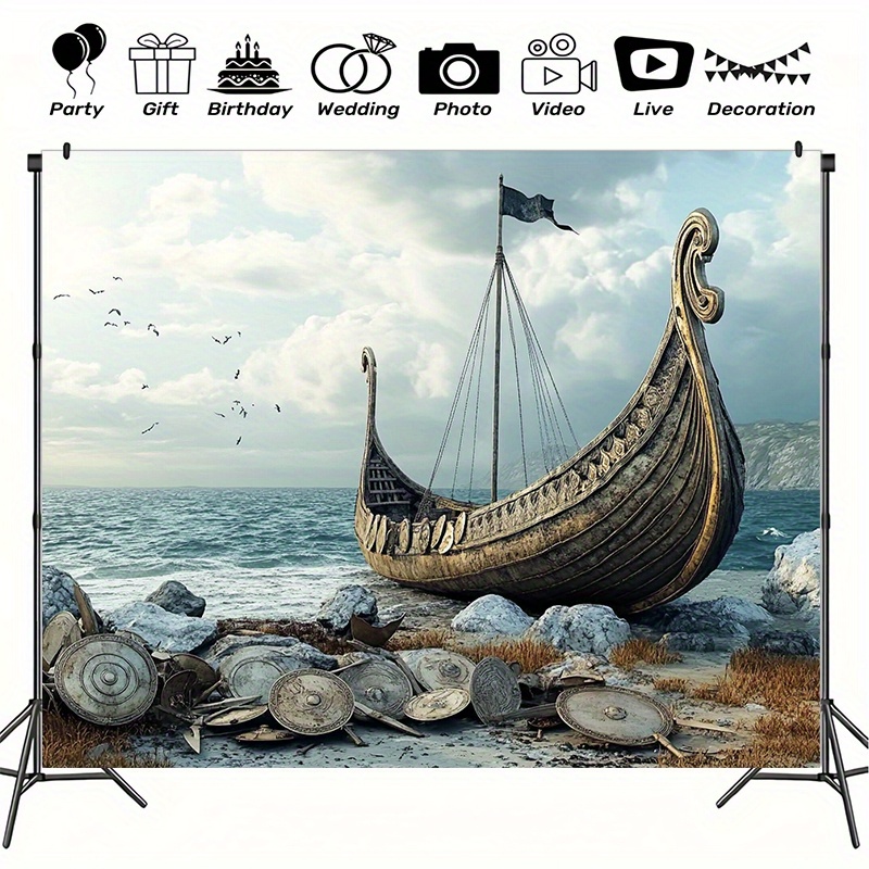 Large Viking adventure photogr - Outdoor Adventure Background 评论和价格