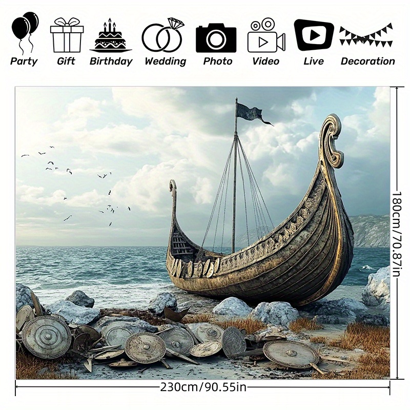 Large Viking adventure photogr - Outdoor Adventure Background 评论和价格