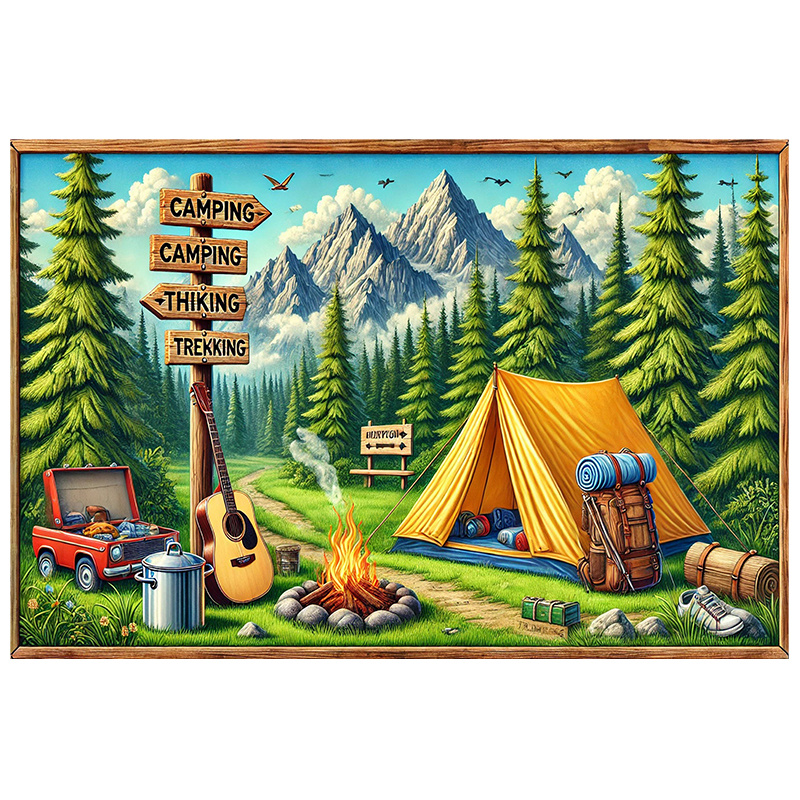 1 camping and outdoor adventur - Outdoor Adventure Background 评论和价格