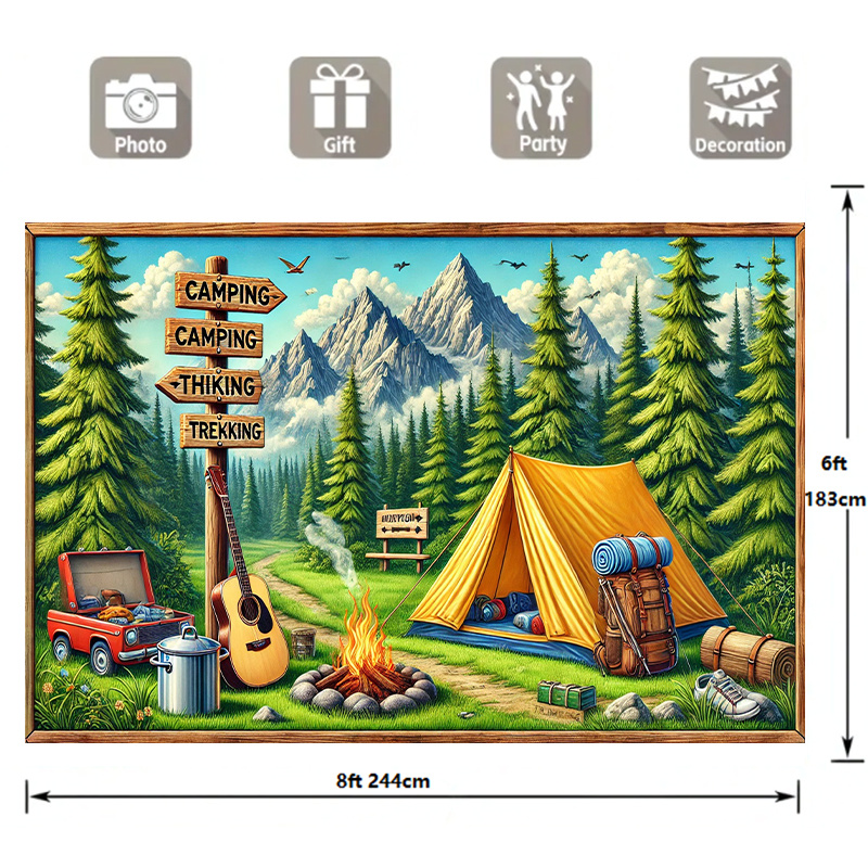 1 camping and outdoor adventur - Outdoor Adventure Background 评论和价格