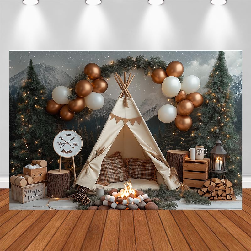 LS Night Camping Photography B - Outdoor Adventure Background 评论和价格