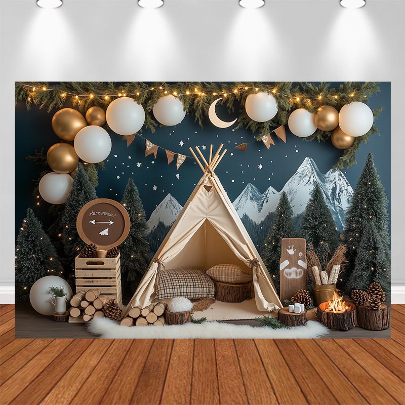 LS Night Camping Photography B - Outdoor Adventure Background 评论和价格