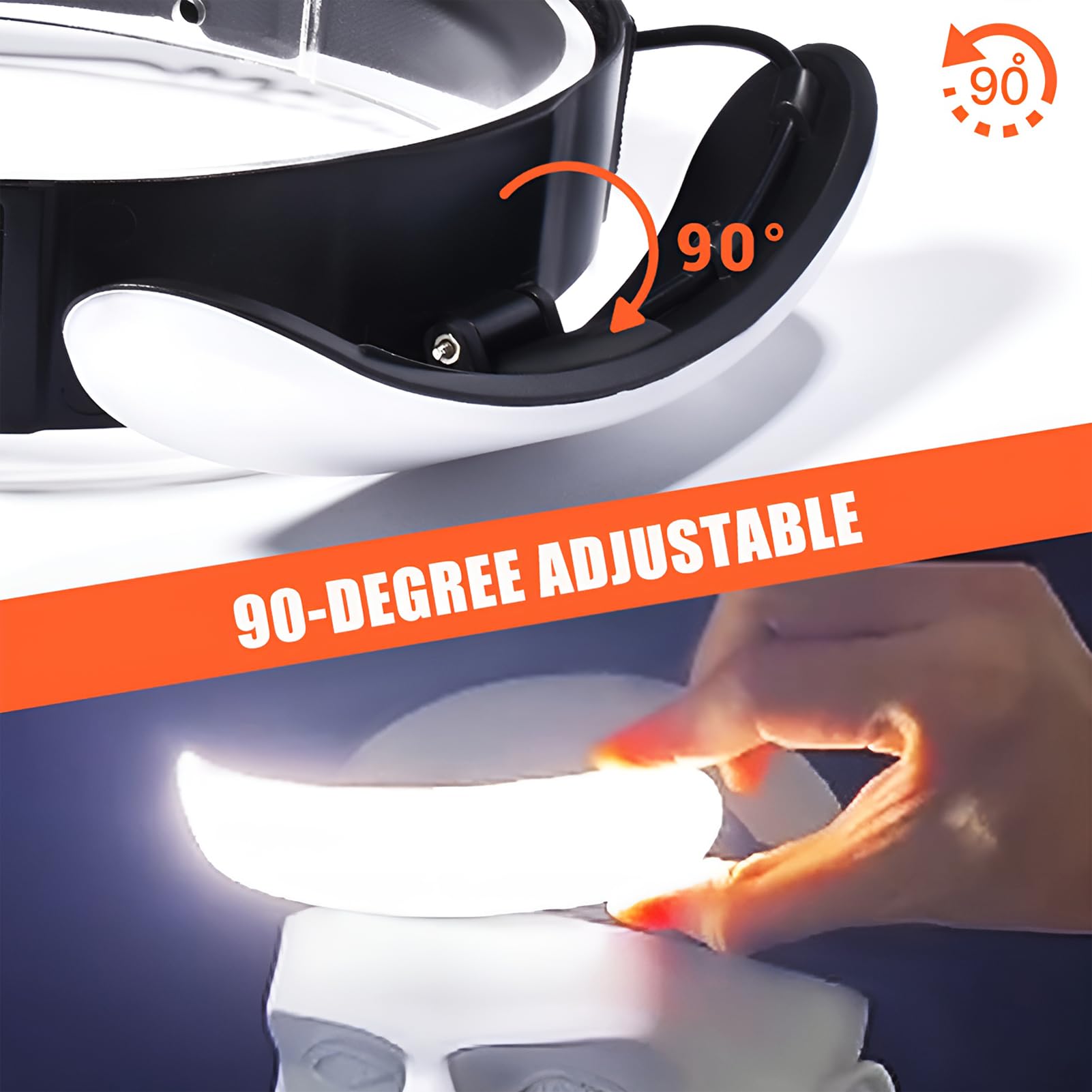 5000mAh Rechargeable Headlamp  - Headlamp Waterproof Rechargeable 评论和价格
