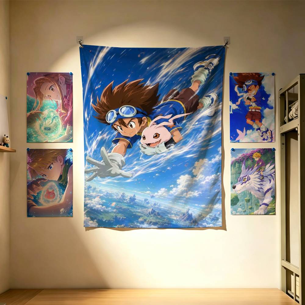 Cute Digimon Adventure  Flags  - Outdoor Adventure Background 评论和价格